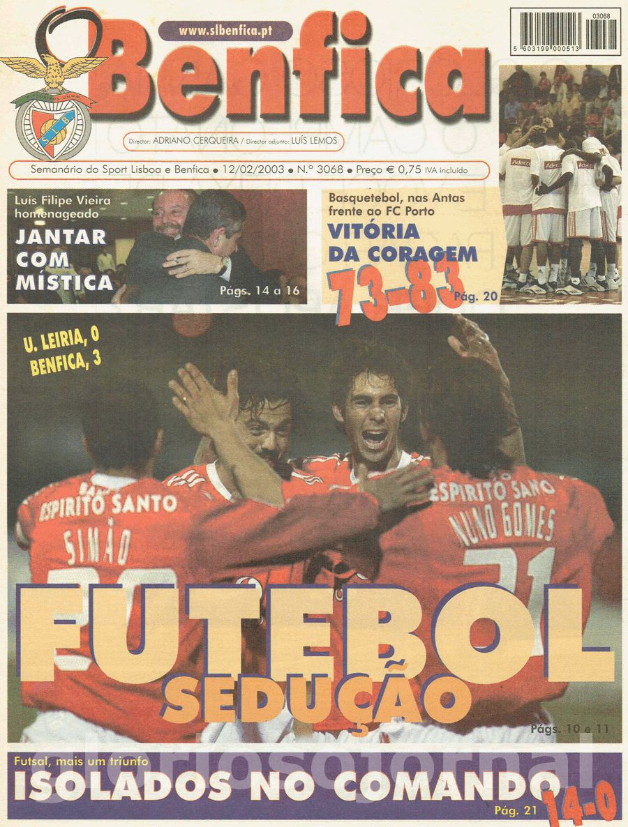 jornal o benfica 3068 2003-02-12